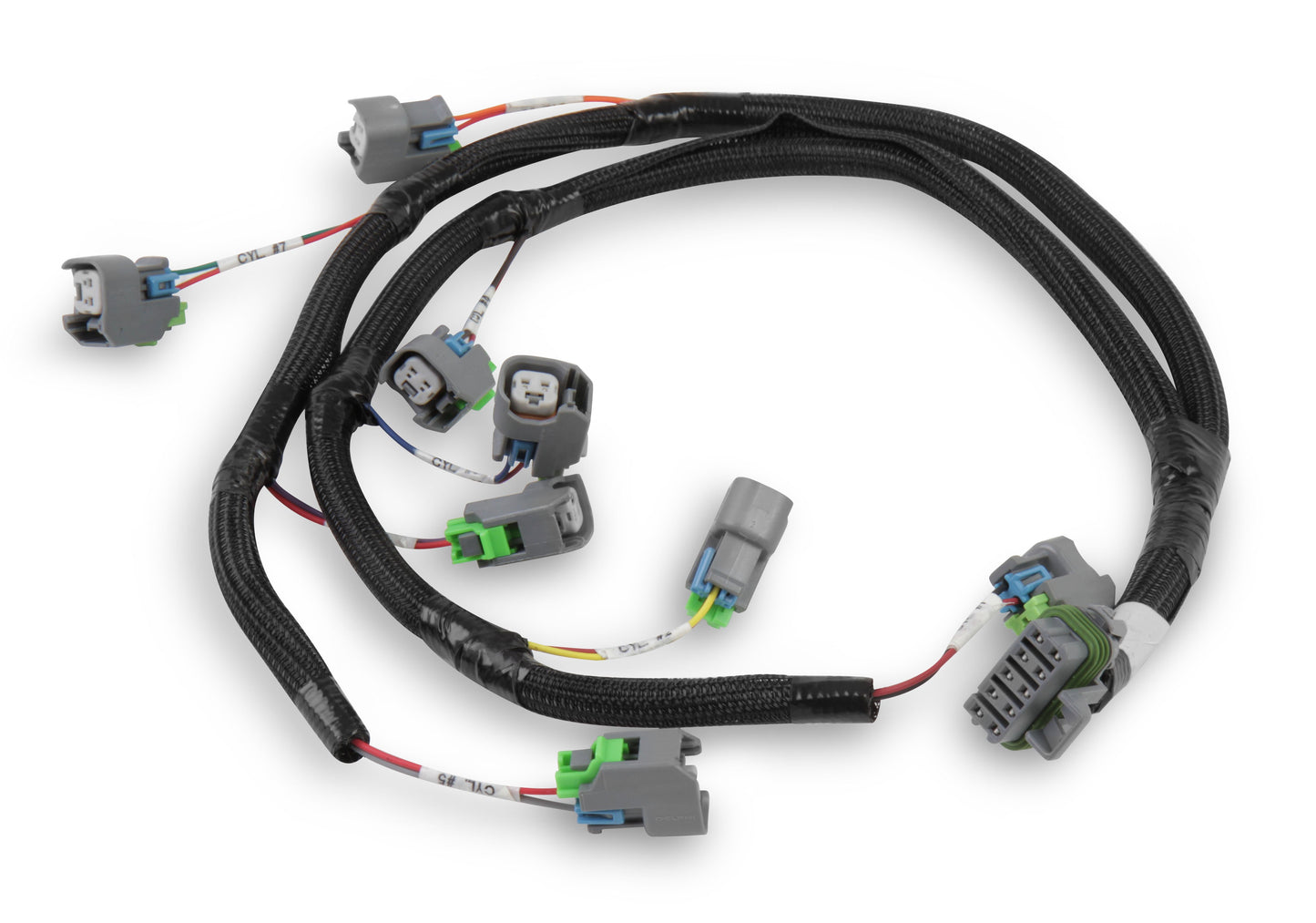 Evenly spaced Ford V8 Injector Harness for USCAR / EV6 style Injectors