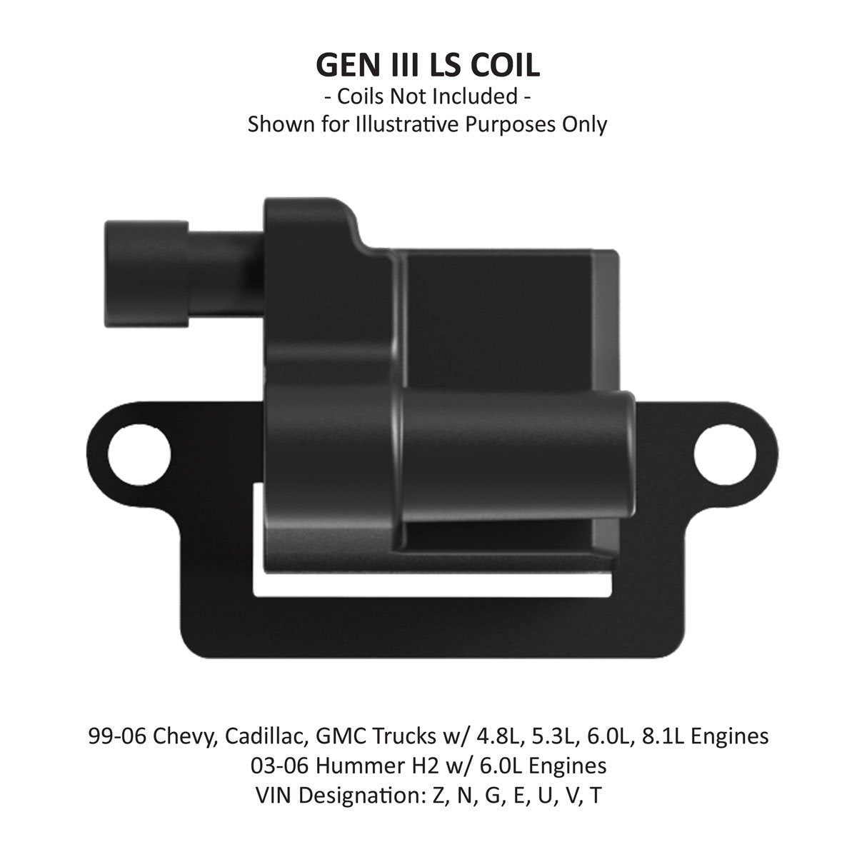 Gen III (Truck) Coil Body, Remote Relocation System - Black Finish