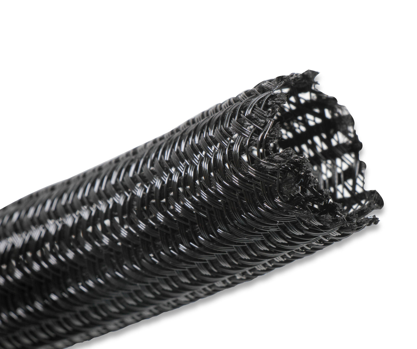 F6 Split Wire Loom - 3/4 Inch - 10 Feet, Black, 3/4" Braided F6