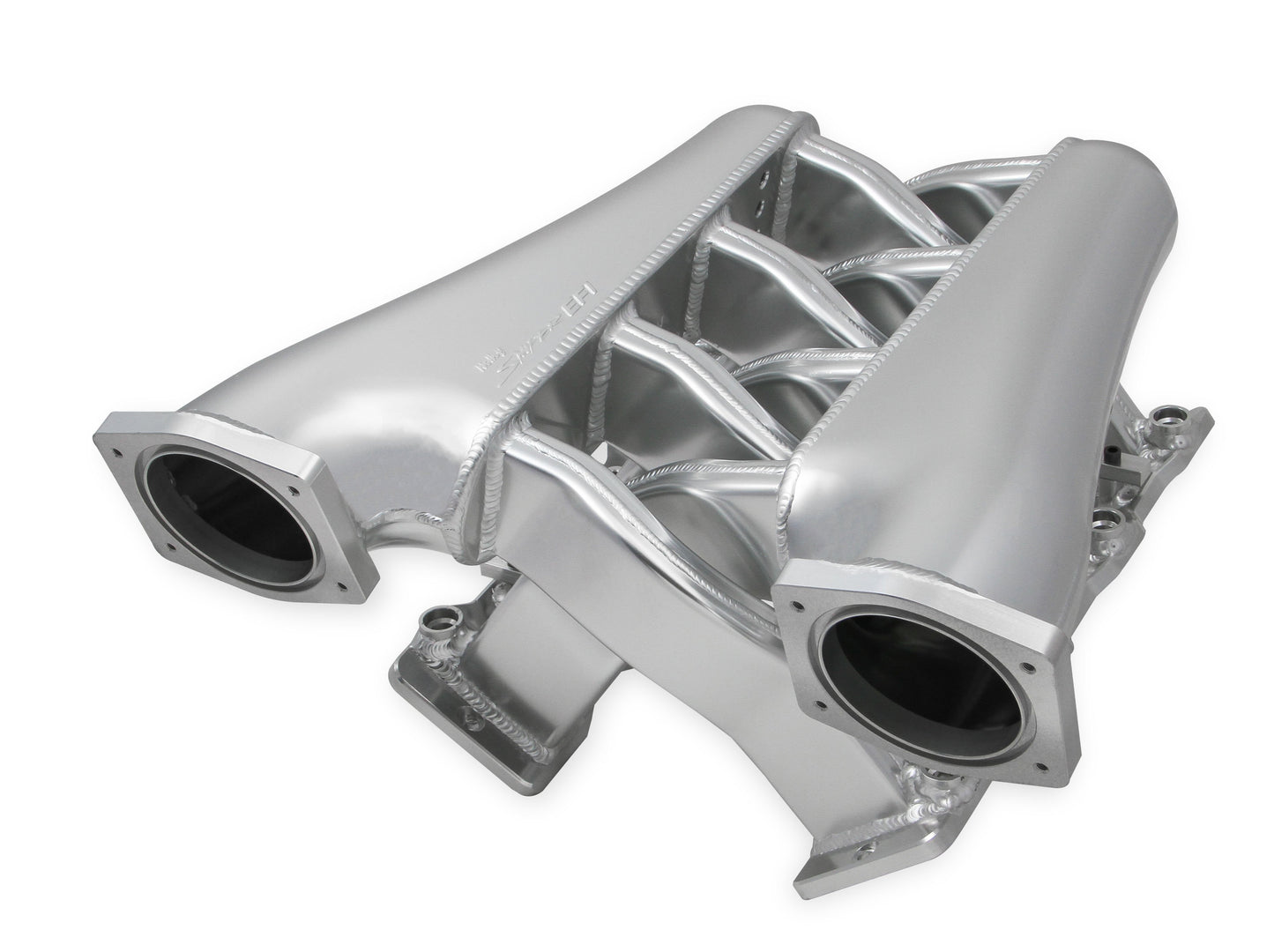 Sniper EFI Fabricated Intake Manifold Dual Plenum 92mm GM LS1/2/6, and Fuel Rail Kit - Silver