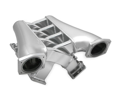 Sniper EFI Fabricated Intake Manifold Dual Plenum 92mm GM LS1/2/6, and Fuel Rail Kit - Silver