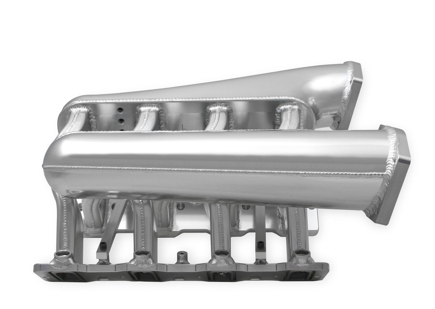 Sniper EFI Fabricated Intake Manifold Dual Plenum 92mm GM LS1/2/6, and Fuel Rail Kit - Silver