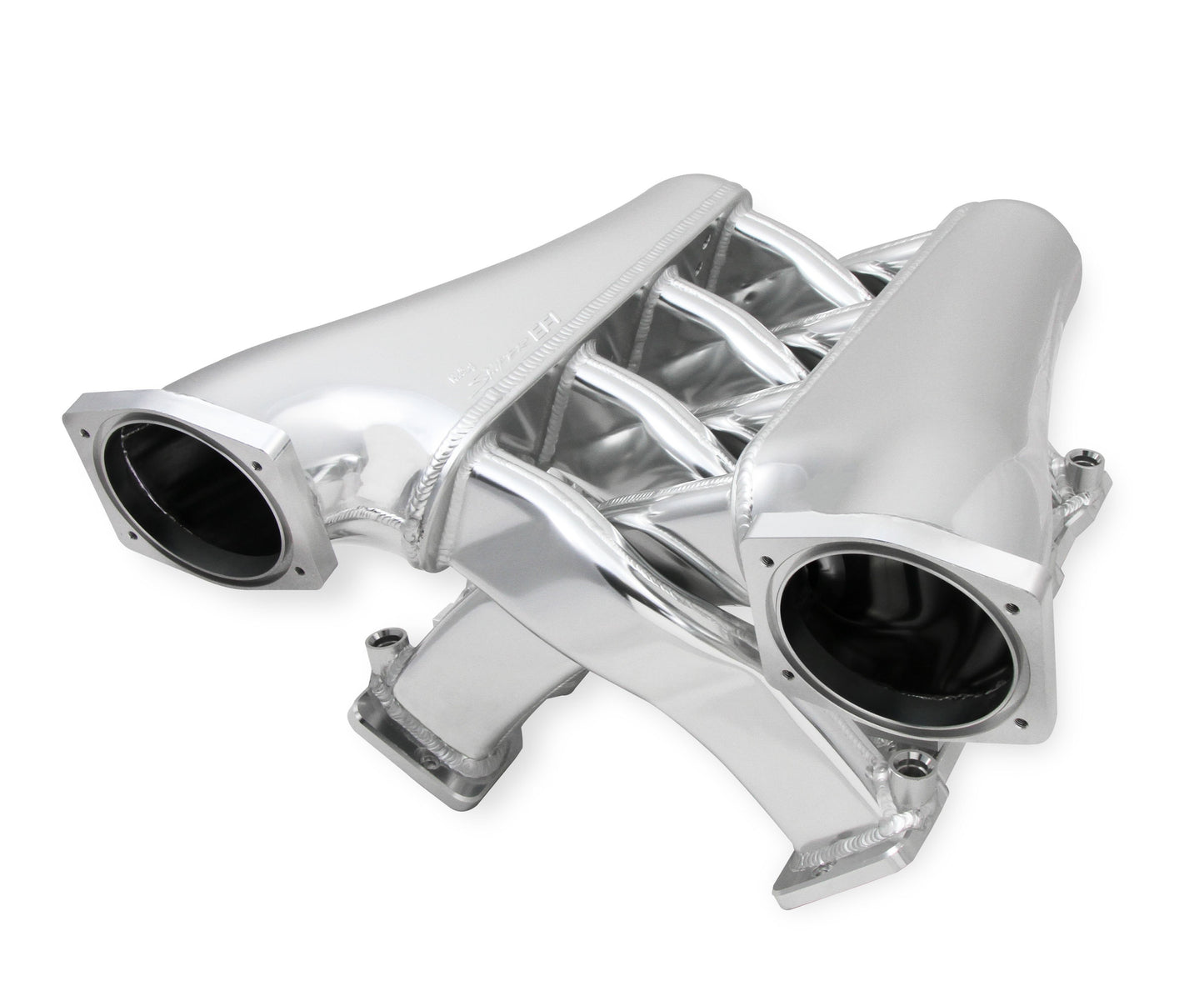 Sniper EFI Fabricated Intake Manifold Dual Plenum 102mm GM LS1/2/6, and Fuel Rail Kit - Silver