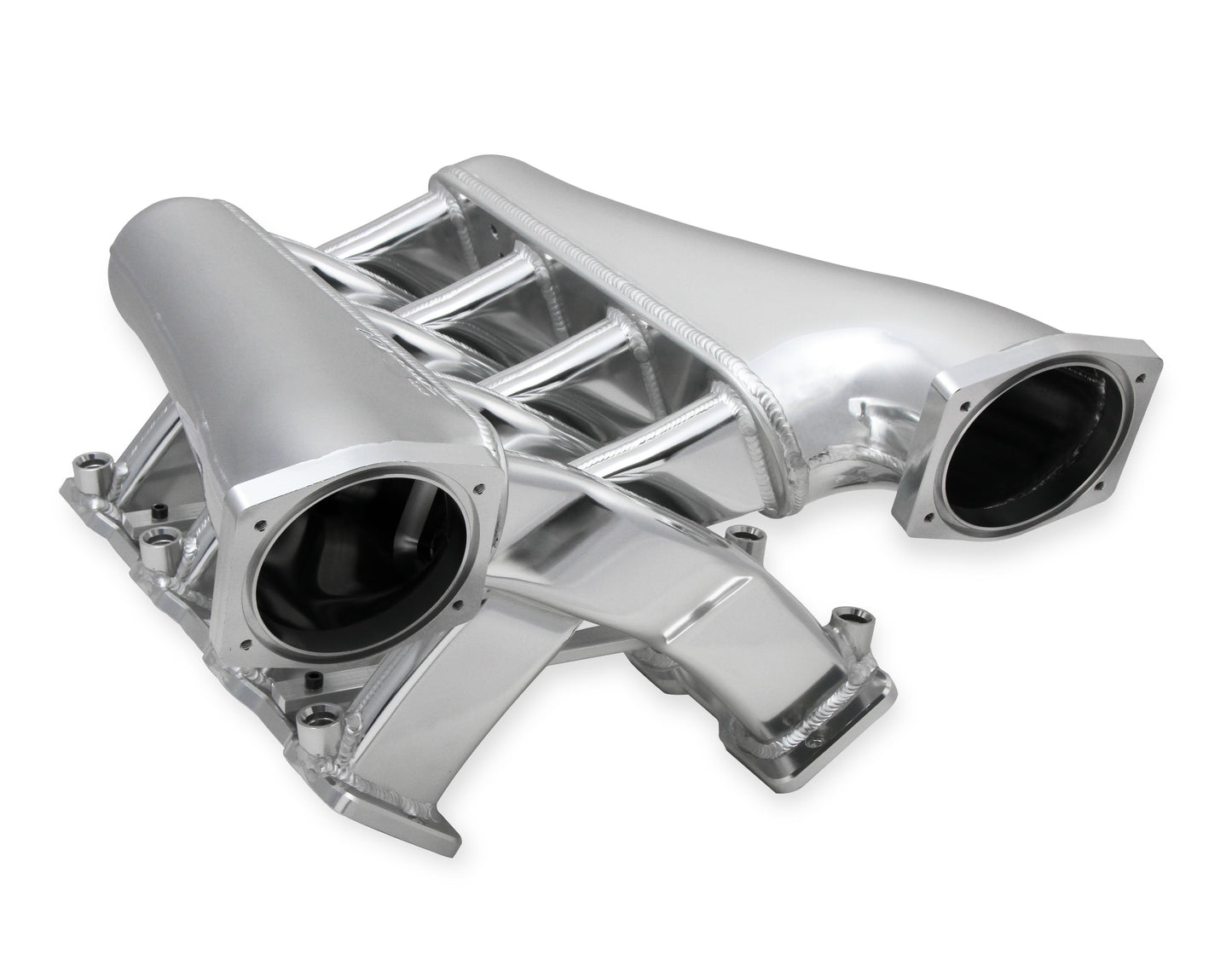 Sniper EFI Fabricated Intake Manifold Dual Plenum 102mm GM LS1/2/6, and Fuel Rail Kit - Silver