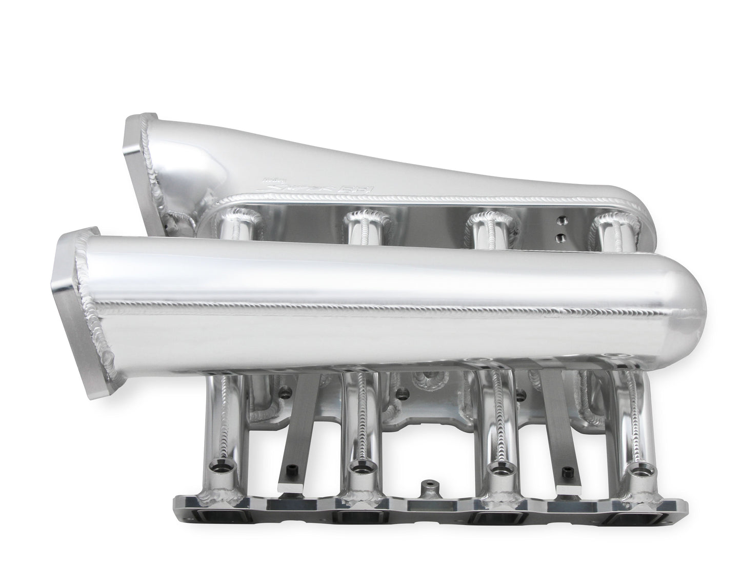 Sniper EFI Fabricated Intake Manifold Dual Plenum 102mm GM LS1/2/6, and Fuel Rail Kit - Silver