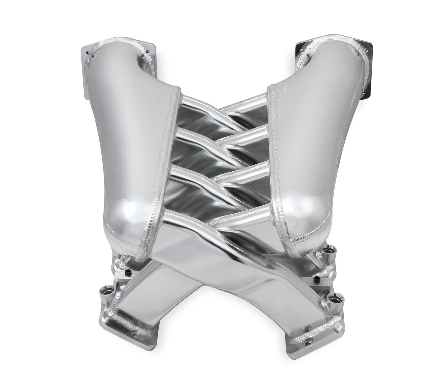 Sniper EFI Fabricated Intake Manifold Dual Plenum 102mm GM LS1/2/6, and Fuel Rail Kit - Silver