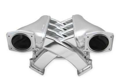 Sniper EFI Fabricated Intake Manifold Dual Plenum 92mm GM LS3/L92, and Fuel Rail Kit - Silver