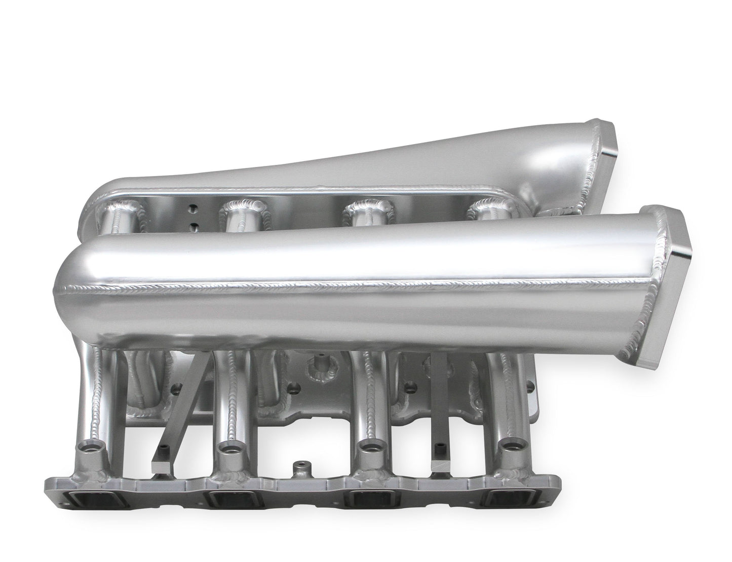 Sniper EFI Fabricated Intake Manifold Dual Plenum 92mm GM LS3/L92, and Fuel Rail Kit - Silver