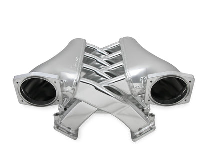 Sniper EFI Fabricated Intake Manifold Dual Plenum 102mm GM LS3/L92, and Fuel Rail Kit - Silver