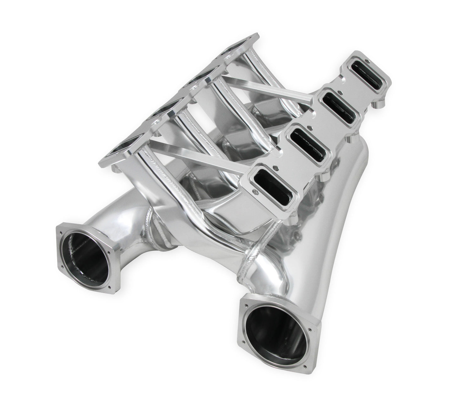 Sniper EFI Fabricated Intake Manifold Dual Plenum 102mm GM LS3/L92, and Fuel Rail Kit - Silver