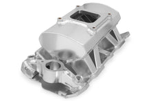 Sheet Metal Fabricated Intake Manifold SBC Single Plane Carbureted Silver with Sniper Logo