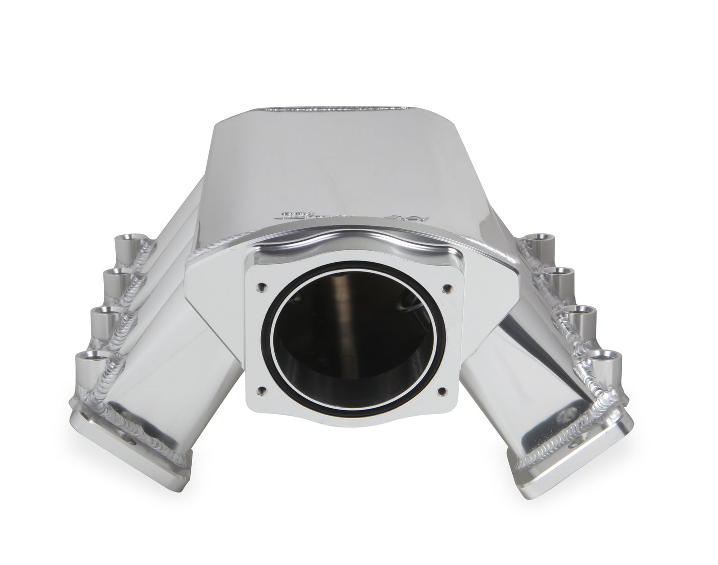 Sheet Metal Fabricated Intake Manifold LS7 102mm Throttle Body opening + Fuel Rail Kit Silver with Sniper EFI logo