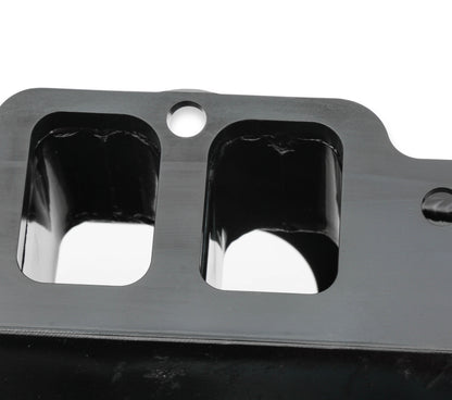 Fabricated Intake Manifold BBC Single Plane 2 x 4500 Black with Sniper Logo