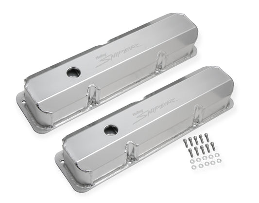 Sniper Valve Cover - Fabricated Aluminum - Ford FE - Tall - Natural Anodized