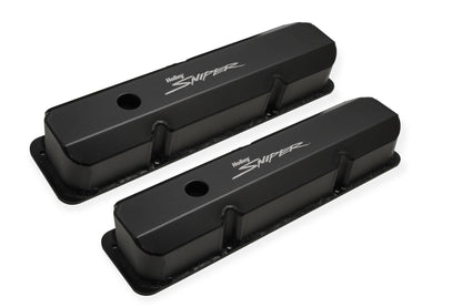 Sniper Valve Cover - Fabricated Aluminum - Ford FE - Tall - Black Finish