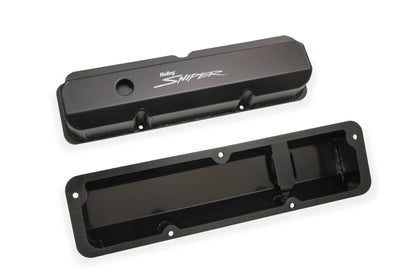 Sniper Valve Cover - Fabricated Aluminum - Ford FE - Tall - Black Finish