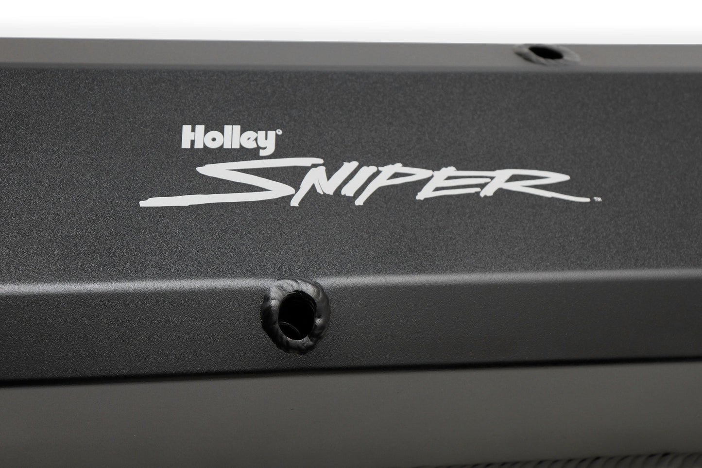 Sniper Valve Cover - Fabricated Aluminum - Chrysler Small Block - Black Finish