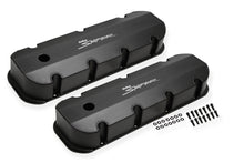Sniper Valve Cover - Fabricated Aluminum - BBC - Tall - Black