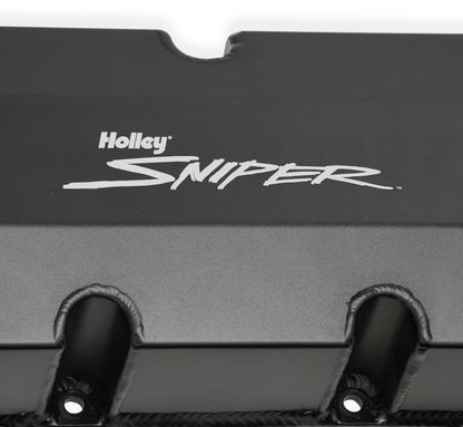 Sniper Valve Cover - Fabricated Aluminum - BBC - Tall - Black