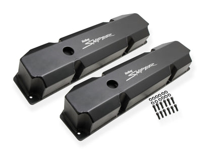 Sniper Valve Cover - Fabricated Aluminum - Chrysler Big Block - Short Bolt - Black