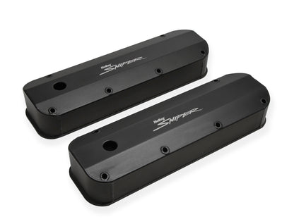 Sniper Valve Cover - Fabricated Aluminum - Ford Big Block - Black Finish