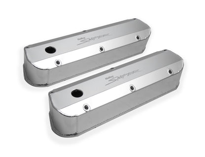 Sniper Valve Cover - Fabricated Aluminum - Ford Small Block - Natural Anodized