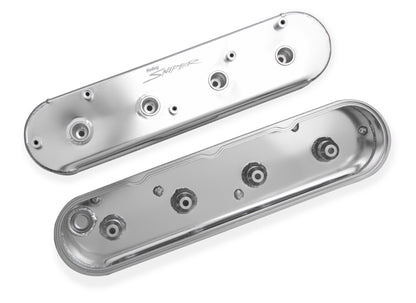 Sniper Valve Cover - Fabricated Aluminum - GM LS Engines - Natural Anodized