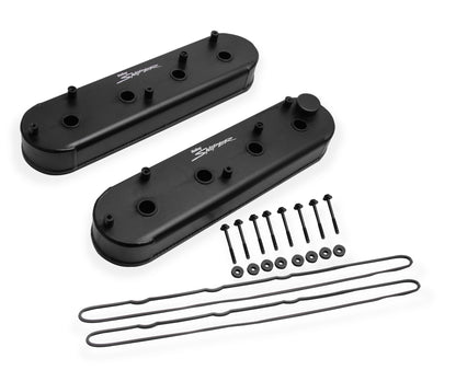 Sniper Valve Cover - Fabricated Aluminum - GM LS Engines - Satin Black