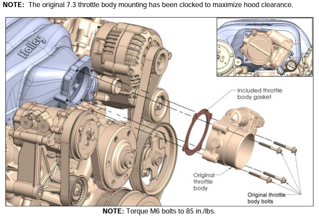 Holley Hardware and O-ring Kit - 7.3L Ford Godzilla