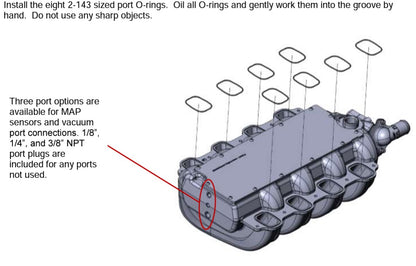 Holley Replacement O-ring Kit - 7.3L Ford Godzilla Low-Profile Intake Manifold