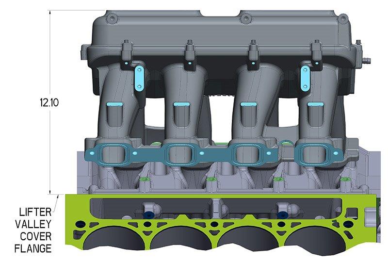 LT1 Hi-Ram, Lower Manifold Only w/out Port EFI Provisions. Order Plenum Top Separately.