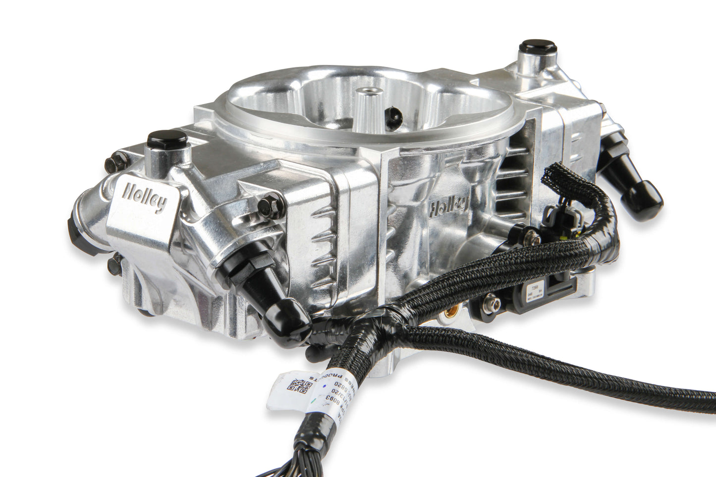 EFI Terminator X Stealth 4150 Throttle Body - Shiny - 4 Injectors - 650 HP