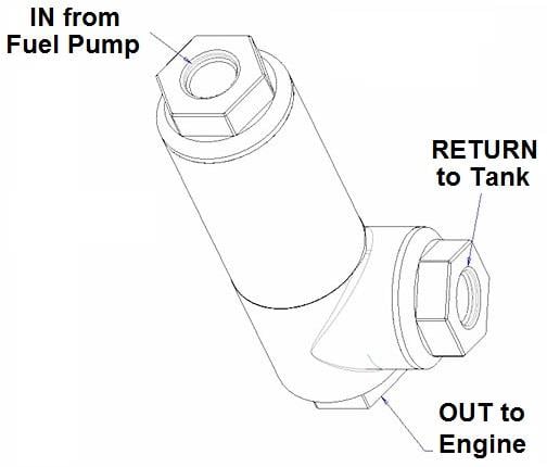 Holley EFI Filter Regulator -8AN